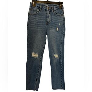 Art Class Girlfriend Distressed Blue Jeans Girls Size 12